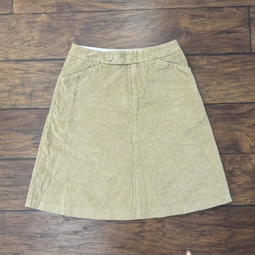 GAP JEANS Corduroy A-Line Skirt Women's Size 0 Tan Classic